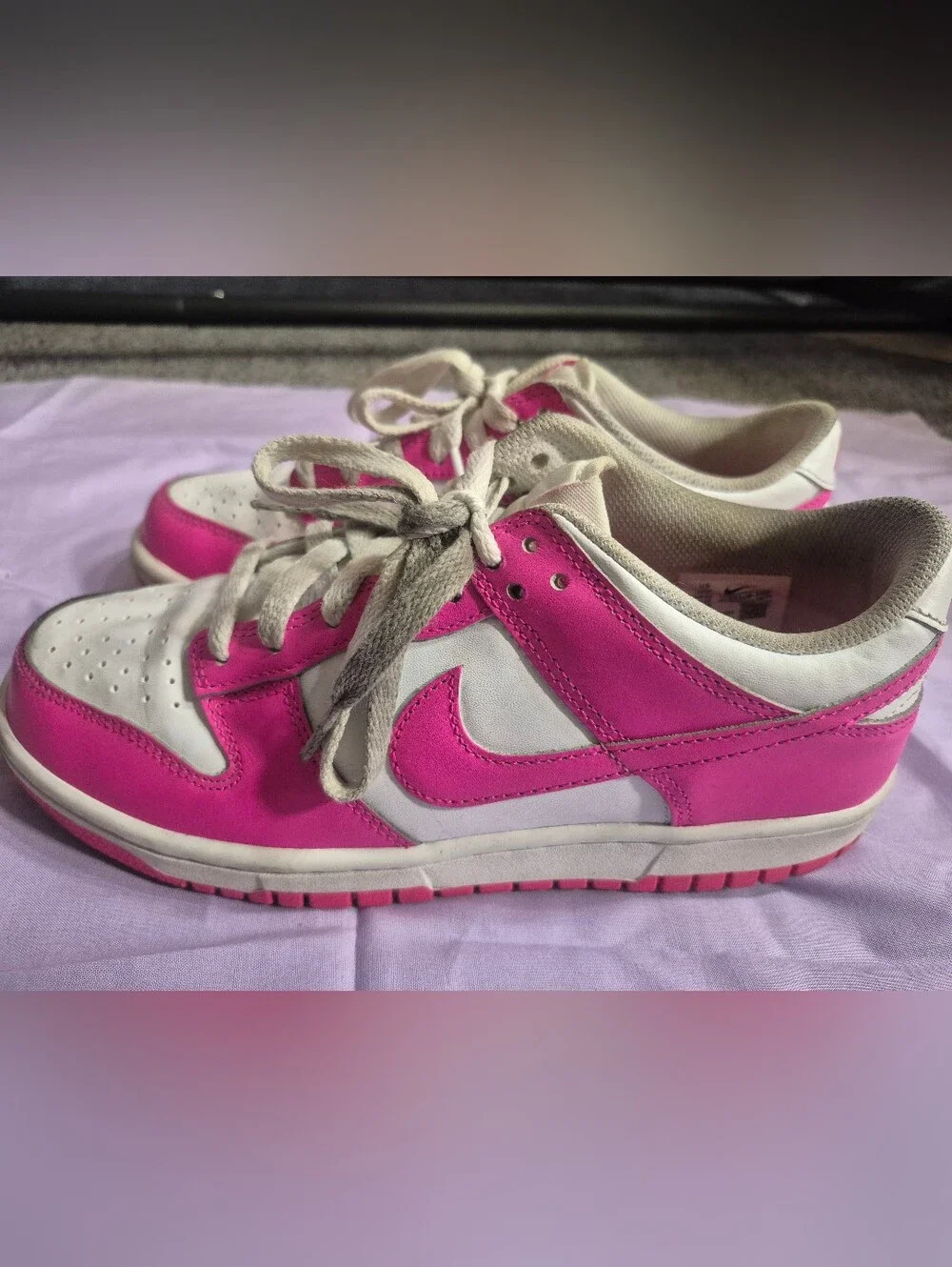 Youth nike dunk low active fuchsia